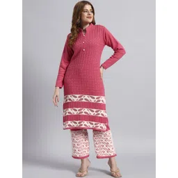 ZEPPI Women Embroidered Regular Kurta with Palazzos-picture-11