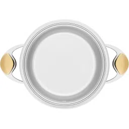 Zepter URA Masterpiece stainless steel cookware. 2Qt safe nonstick pan, dutch oven & casserole w/lid. 3ply bottom. 7.9in Ø sauce pans. Induction, dishwasher & oven safe pan. Kitchen pots made in Italy image 4