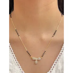 Zeraki Jewels Gold-Plated Artificial Stones and Beads Mangalsutra-picture-25