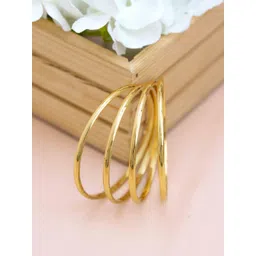 Zeraki Jewels Set Of 4 Gold-Plated Bangles-picture-33