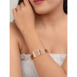 Zeraki Jewels Women Rose Gold-Plated Bangle-Style Bracelet-picture-10