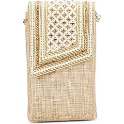 zeratio bags Presents Handicraft Ladies Traditional Mobile Phone Pouch Sling Wallet Saree Waist Clip Hook Gift for Women-picture-56