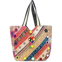 zeratio bags Women's Huge Patch Work and Embroidered A Real Banjara Bag (Multicolour)-picture-45