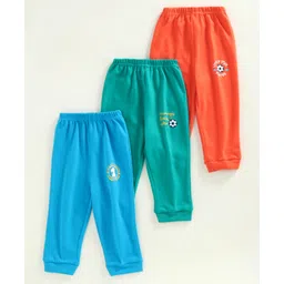 Zero Full Length Track Pant Ball Print Pack of 3 - Blue Green Orange-picture-15