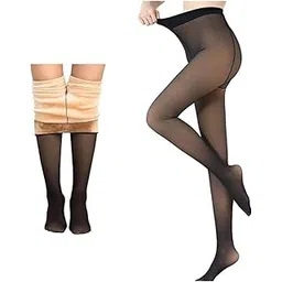 zerokaata Pantyhose Fur Stockings For Women For Winter | Warm Fleece Stockings For Women Winter | Sheer Fur Stockings For Women-picture-12