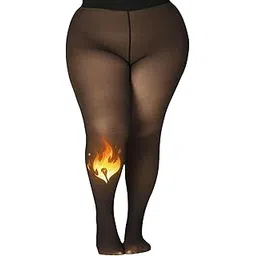 zerokaata Plus Size Dual-Toned Fleece Fur Stockings For Women For Winter | Pantyhose Warm Fleece Stockings For Women Winter-picture-40