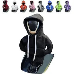 zerolex Gear Shift Hoodie - Upgraded Universal Cover for Car Shifter | Mini Automotive Interior Accessory | Cute Halloween Decoration (MultColour) Multicolour-picture-21