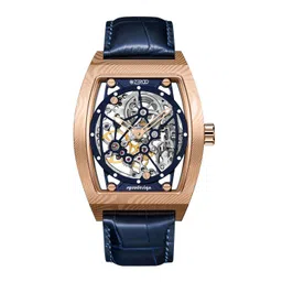 ZEROO Unisex Dial & Leather Textured Straps Analogue Automatic Watch ZM001DRBL-image-10