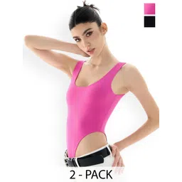 ZEROZABAR Pack Of 2 Ribbed Round Neck Bodysuit-picture-14