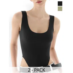 ZEROZABAR Pack Of 2 Ribbed Round Neck Bodysuit-picture-32