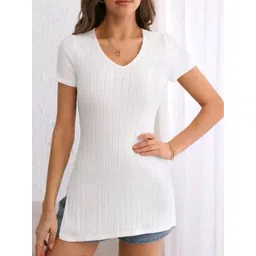 ZEROZABAR Women Ribbed Cotton Top-picture-40