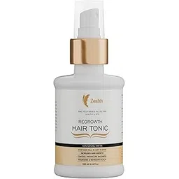 Zeshh Regrowth Hair Tonic for Hair Growth & Hair Fall Control | Enriched with Brahmi, Neem, Bhringraj & Amla | Non-Sticky, Ayurvedic, Unisex Scalp Tonic – 100ml-picture-32