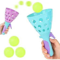 Zest 4 Toyz Click and Catch Twin Ball Game with 3 Balls Pop and Catch Game Indoor Outdoor Toy Set Play Fun Ball Catcher Toy for Kids Boys & Girls - Multicolor-picture-17