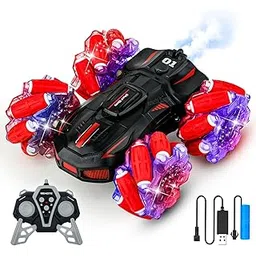 Zest 4 Toyz Remote Control Car Toy High Speed RC Car 4x4 with Mist Spray Action Rechargeable RC Drift Car 360° Rotating Dual Sided Off Road Car for Kids & Adults (Multicolor)-picture-27
