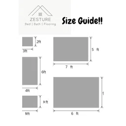 zesture Premium Chennile Velvet Foldable Carpet image 4