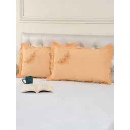 ZESTURE Beige 2 Pieces Rectangle Cushion Covers-picture-41