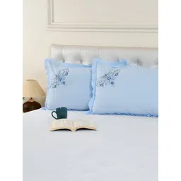 ZESTURE Blue 2 Pcs Rectangle Cushion Covers-picture-18