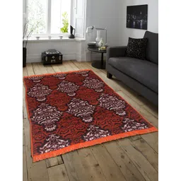 ZESTURE Brown Ethnic Motifs Printed Carpet-picture-12