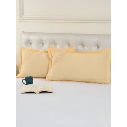 ZESTURE Gold-Toned 2 Pcs Rectangle Cushion Covers-picture-22