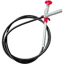 Zestzen Drain Pipe Cleaning Spring Stick, Hair Catching Claw Wire, Sink Sewer Clog Dredge Remover, Basin Cleaner, Flexible Grabber Pickup Tool, Retractable Cable (5ft (160cm), Black)-picture-22