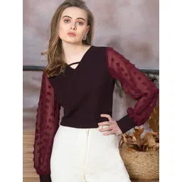 ZEUGEN Women 1 Solid Regular Top-picture-23