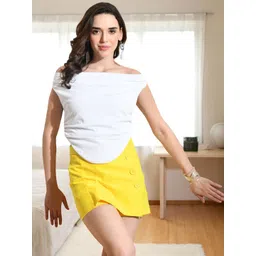 ZEUGEN Women Off-Shoulder Cap Sleeves Top-picture-22