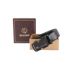 ZEVORA Men Textured Leather Belt-picture-23