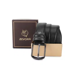 ZEVORA Men Textured Leather Belt-picture-16