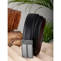ZEVORA Men Textured Leather Reversible Belt-picture-32