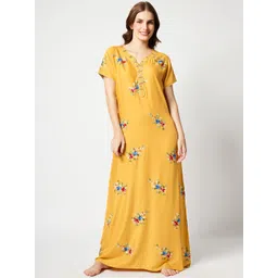 Zeyo Floral Embroidered Maxi Nightdress-picture-13