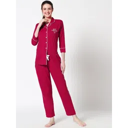 Zeyo Women Red Night suit-picture-30