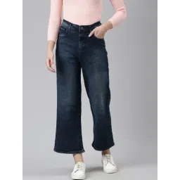 ZHEIA Blue Cotton Relaxed Fit Jeans-picture-25