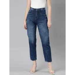 ZHEIA Blue Cotton Relaxed Fit Jeans-picture-28
