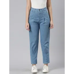 ZHEIA Blue Cotton Relaxed Fit Jeans-picture-30