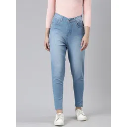 ZHEIA Blue Cotton Skinny Fit Jeans-picture-31