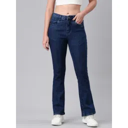 Zheia Blue Cotton Slim Fit Jeans-picture-18