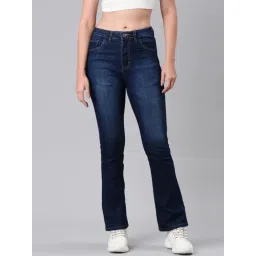 Zheia Blue Cotton Slim Fit Jeans-picture-13