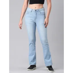 Zheia Blue Cotton Slim Fit Jeans-picture-14