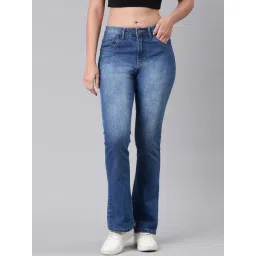 Zheia Blue Cotton Slim Fit Jeans-picture-15