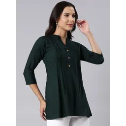 ZHEIA Mandarin Collar Shirt Style Top image 5