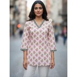 ZHOF Floral Print Cotton Top-picture-14