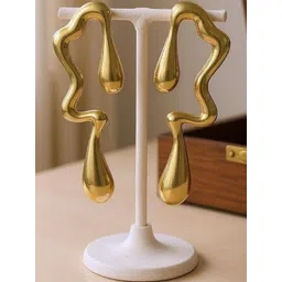 Zhouse Gold-Plated Metal Earrings-picture-35