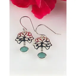Zhupuk Silver Plated Geometric Drop Earrings-picture-37