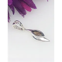 Zhupuk Silver-Plated Quartz Studded Geometric Pendants-image-42