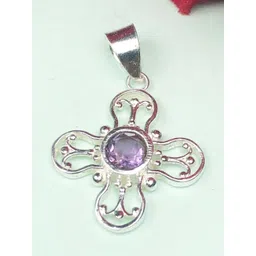 Zhupuk Unisex Silver-Plated Geometric Pendant-image-40