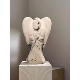 Zhupuk White Howlite Angel Showpiece image 1