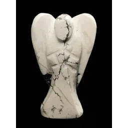 Zhupuk White Howlite Angel Showpiece image 4