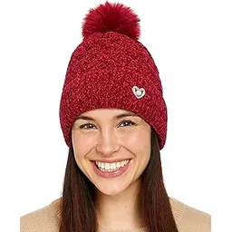 zibell Women's Winter Beanie Hat with Pom Pom, Fleece Lined Cable Knit, Slouchy Style for Cold Weather-picture-54