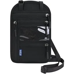 zibuyu RFID-Blocking Passport Holder for Men Travel Neck Wallet & Side Bag Adjustable Strap Waterproof Document Pouch for Credit Cards, Cash & Phone (Black)-picture-19