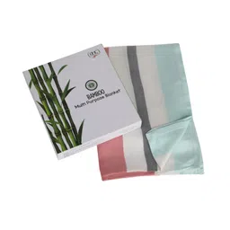 zikku AHC Premium 100% Bamboo 8 in 1 Multi Purpose Blanket Cum Thrower Cum Swaddle Wrapper - Multicolour-picture-13